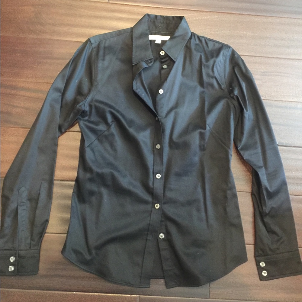 Black button down shirt